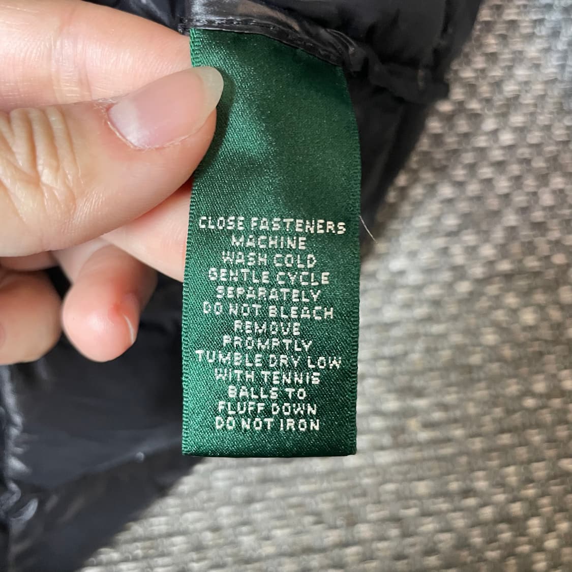 LAUREN 폴로 랄프로렌 블랙 퀄팅 패딩 XS 상품이미지5