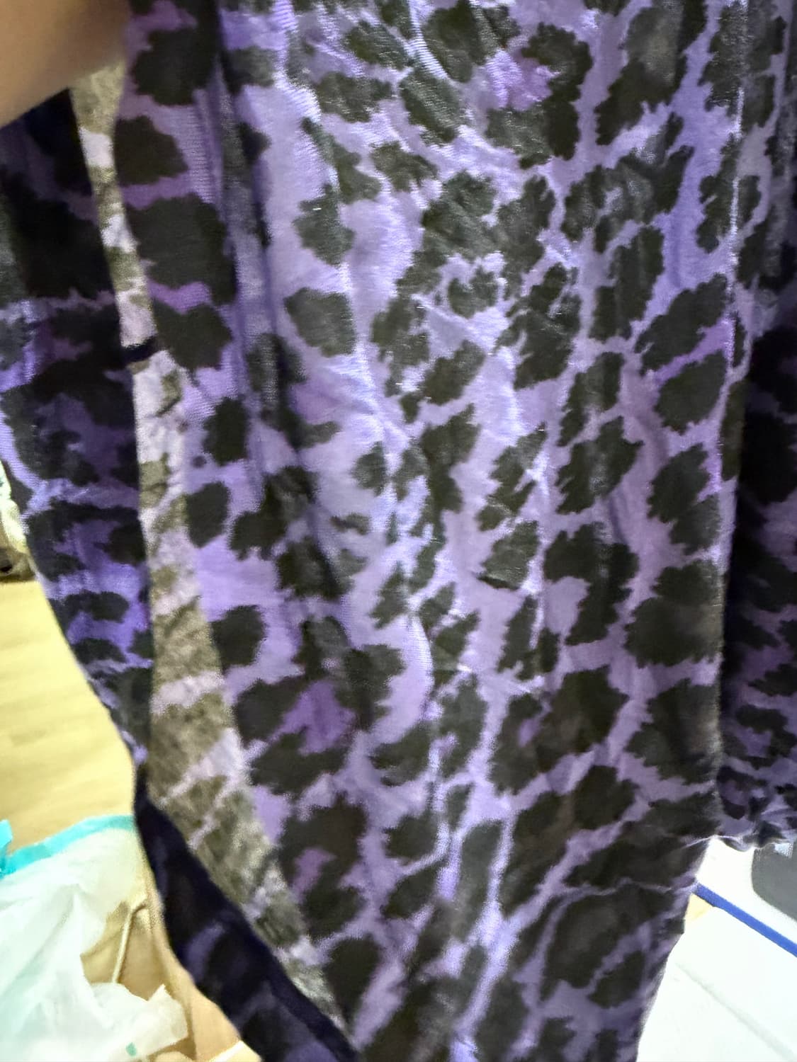 크리스토퍼케인 레오파드 퍼플 티셔츠 상품이미지5