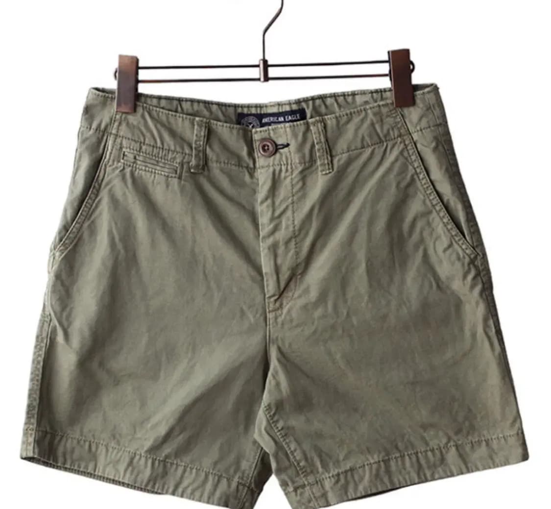 빈티지 카키색 반바지 상품이미지1