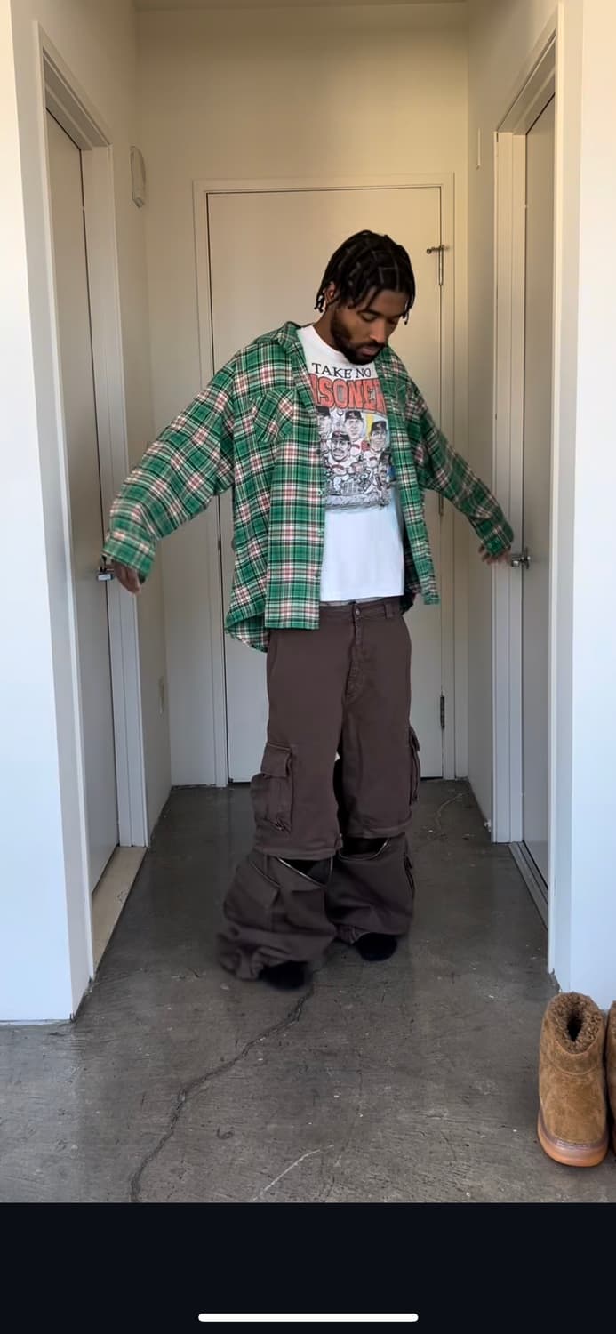 Erl 집 오프 카고 팬츠 브라운 상품이미지5