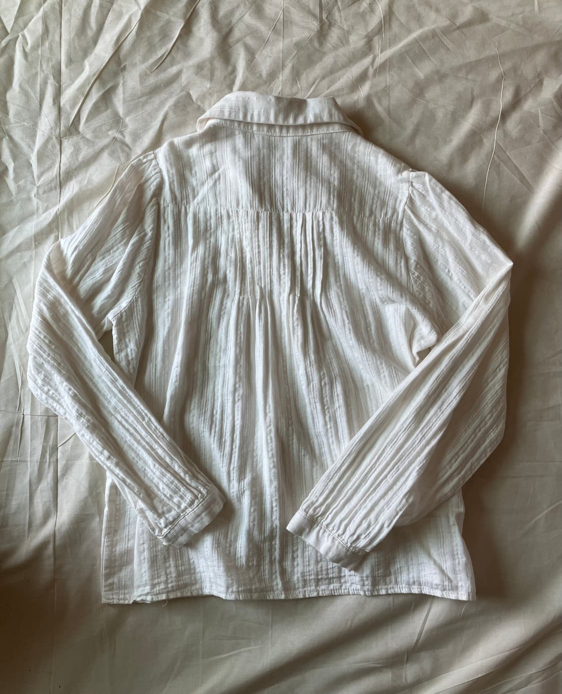 하늘하늘 빈티지 주름 블라우스 상품이미지3