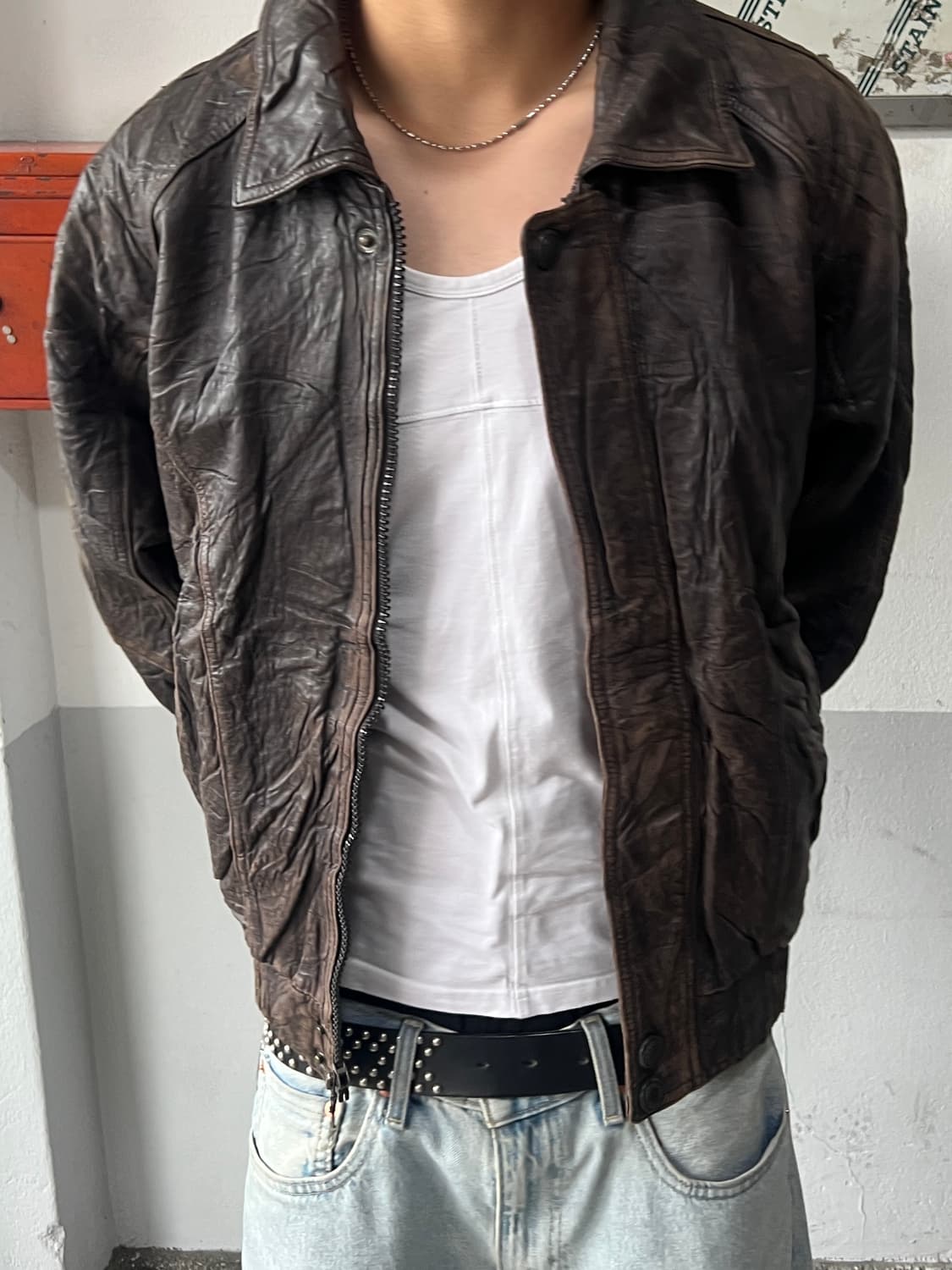 PELLE SPORTS 레더 자켓 상품이미지1