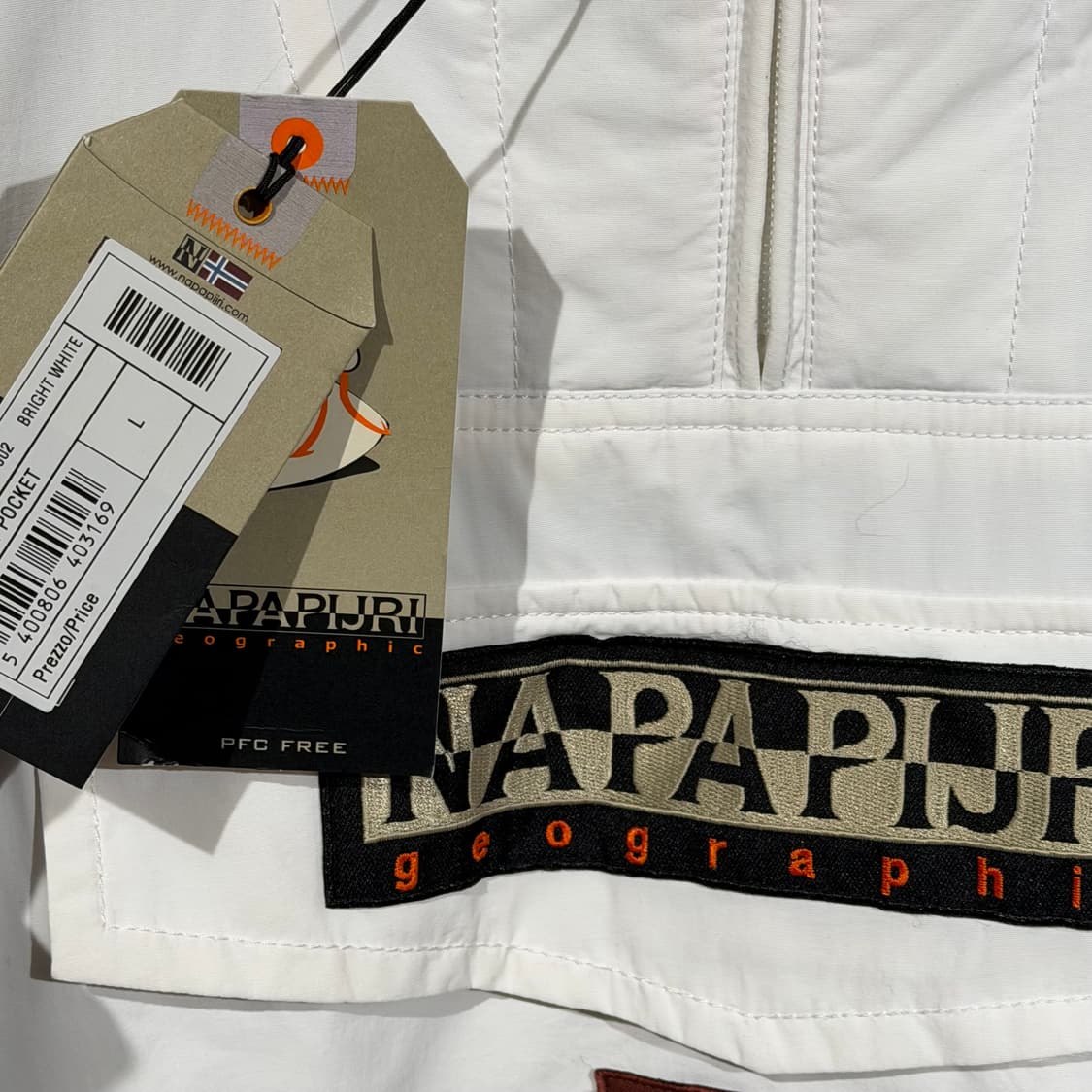 미사용)나파피리 화이트 스키 아노락 점퍼 L 상품이미지2