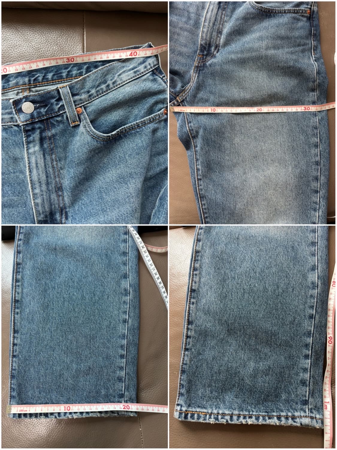 리바이스 568 루즈 스트레이트 핏 진 32WX30L(실측33) 상품이미지7