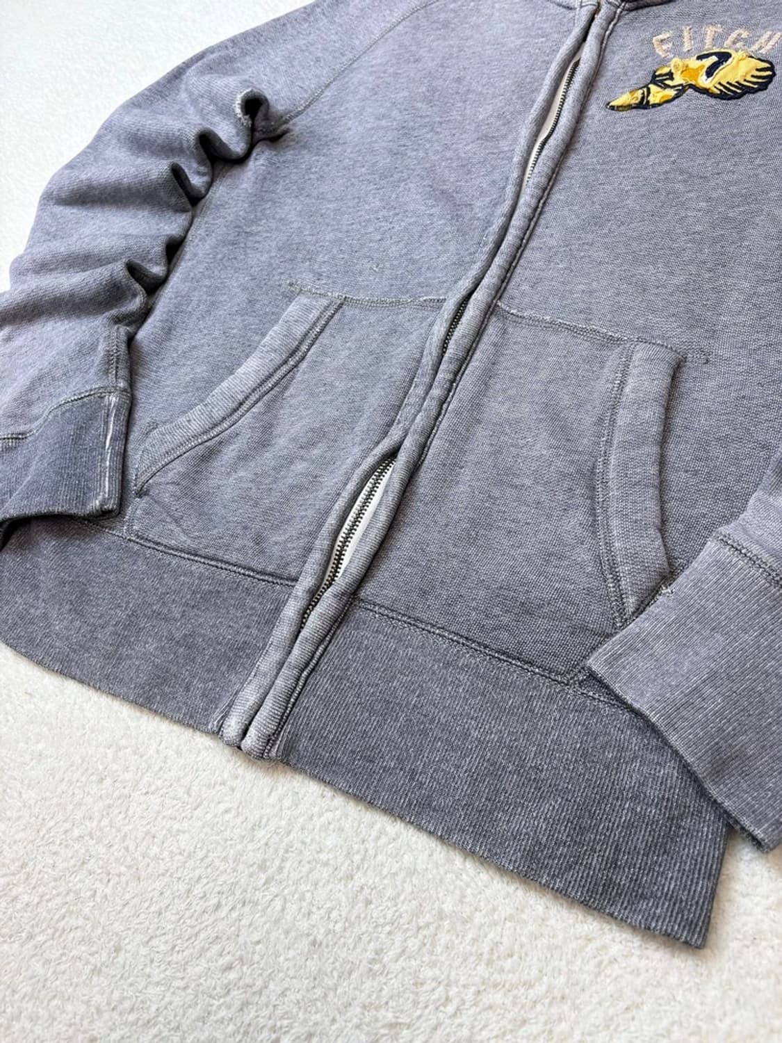 아베크롬비 00's Y2K 피그먼트 코튼 집업 A1626 상품이미지4