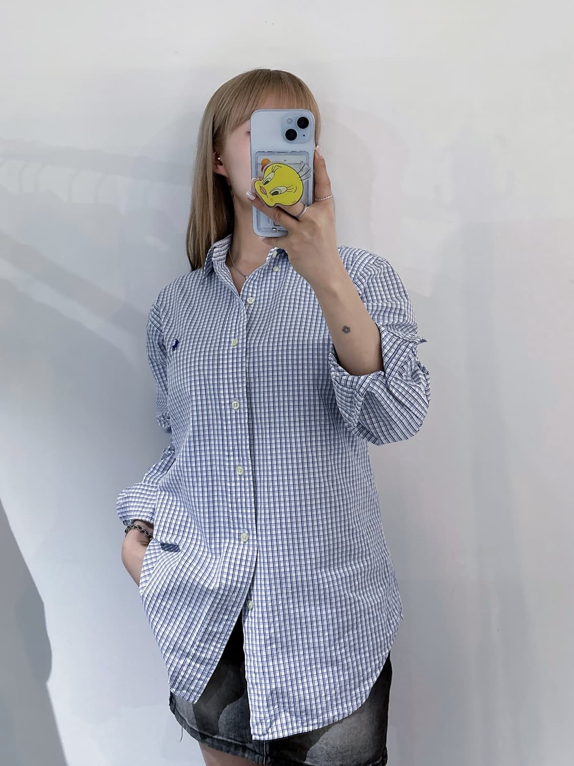 폴로랄프로렌 블루포니 체크 셔츠 상품이미지2