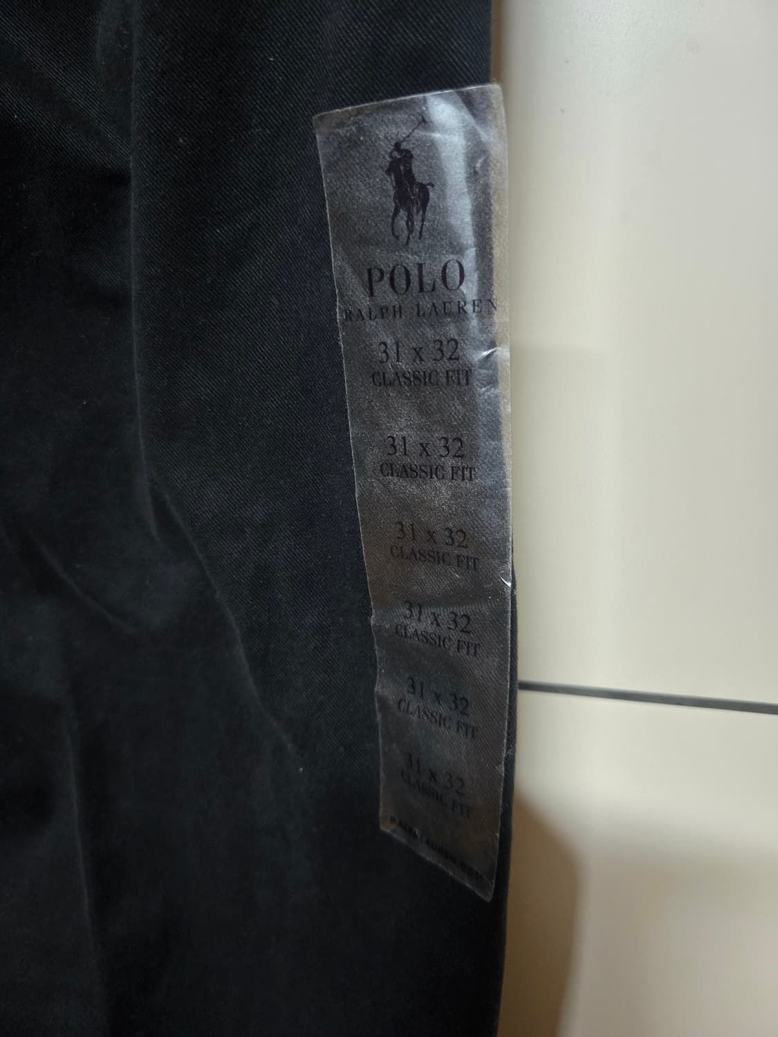 폴로 랄프로렌 새상품 남성 클래식핏 치노 블랙 바지(31~32인치) 상품이미지3