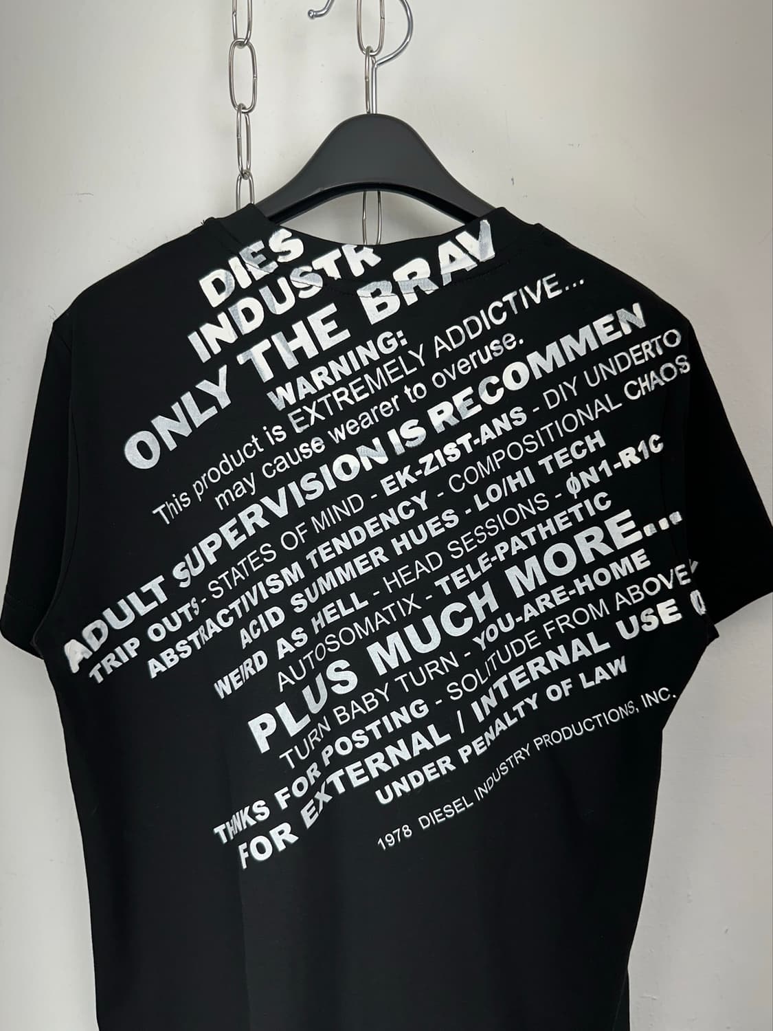 Diesel TSily Diagonal Typography T-Shirt 상품이미지6