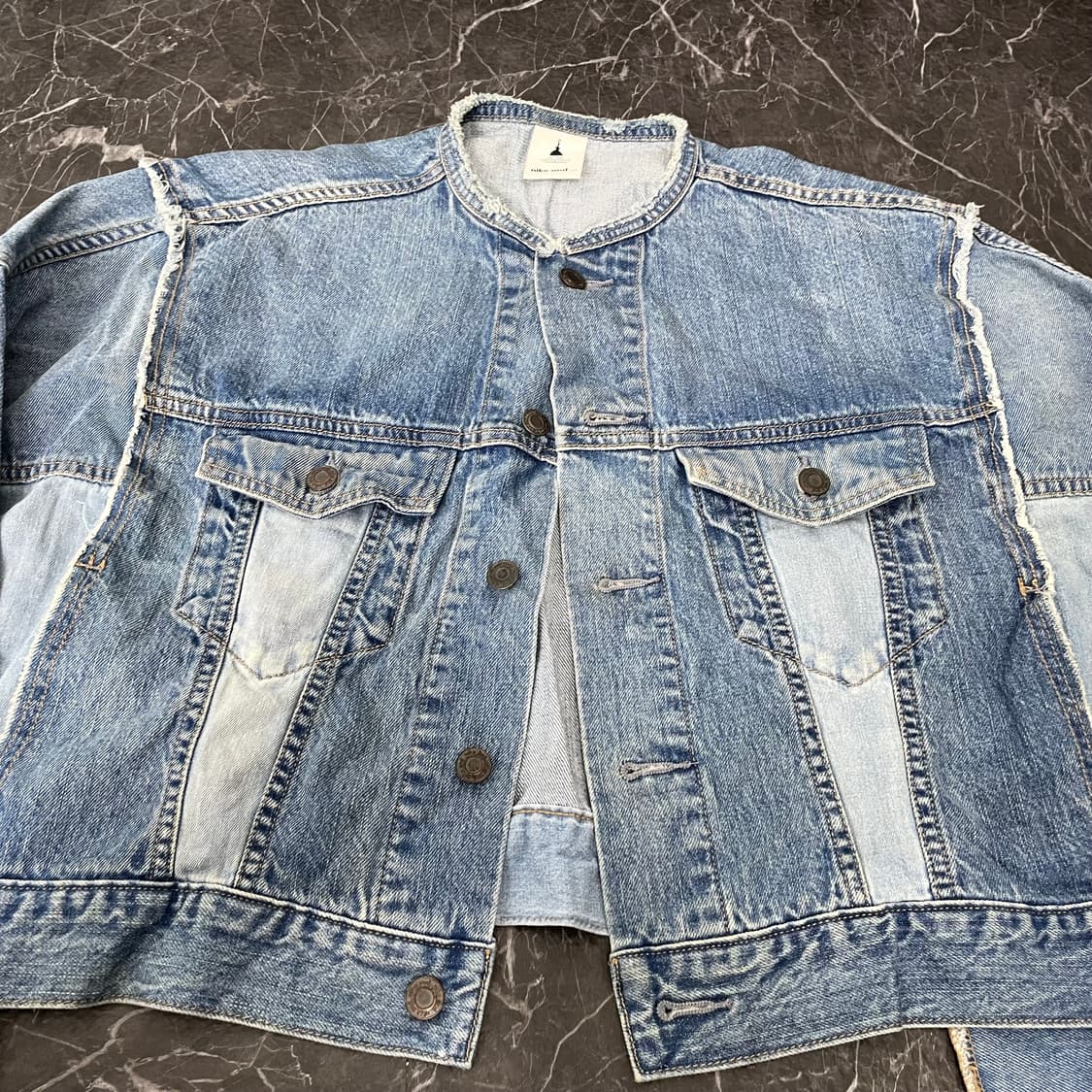 니코앤드 패치워크 크롭 데님 트러커 자켓 상품이미지8