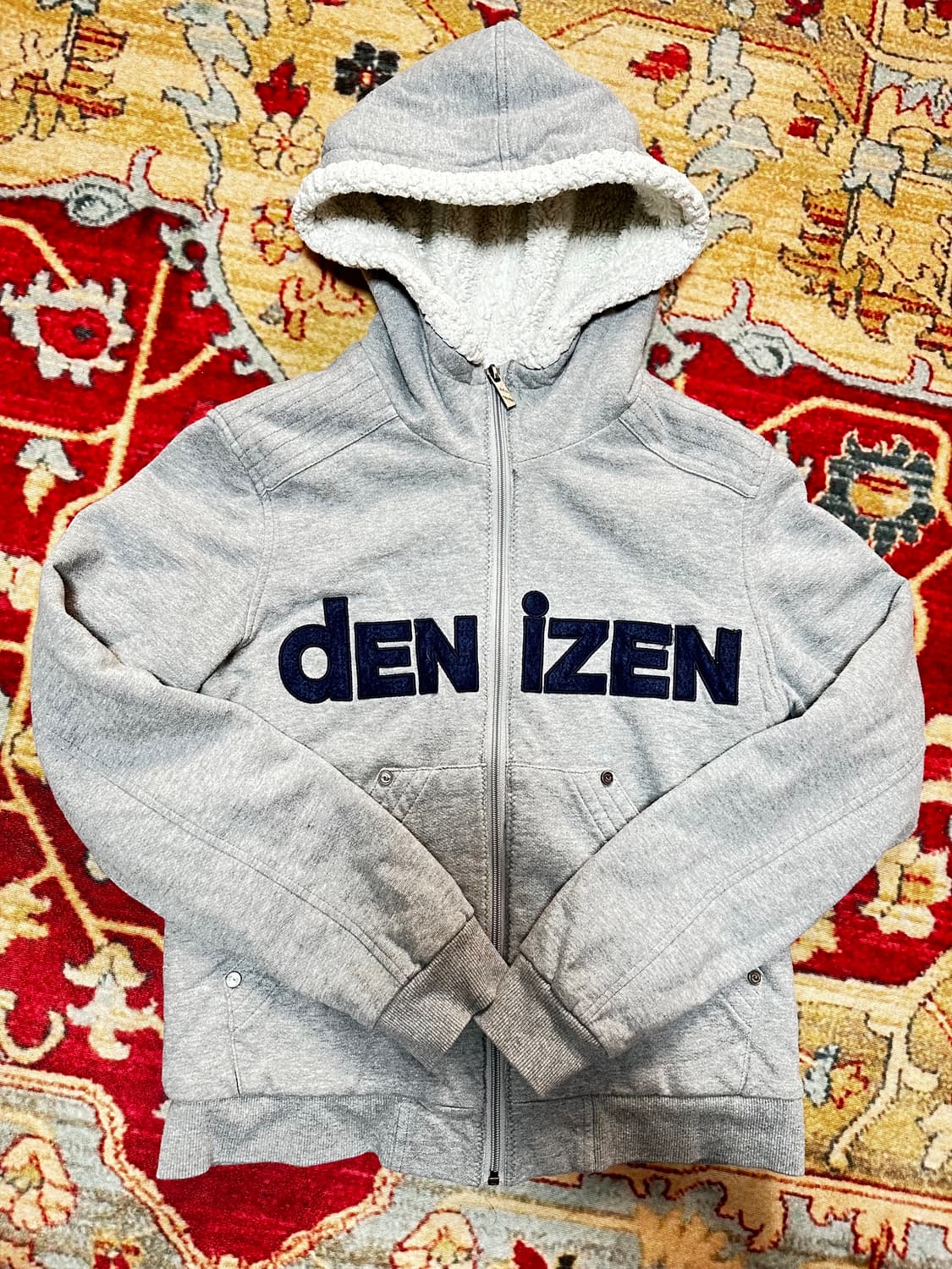 denizen from levis 로고 후드 집업 상품이미지1