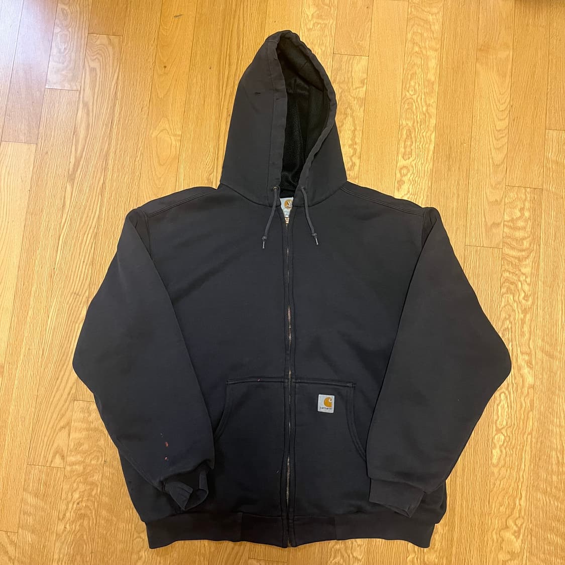 [XL] 00s 빈티지 칼하트 J149 써멀 후드집업 BLK 상품이미지1