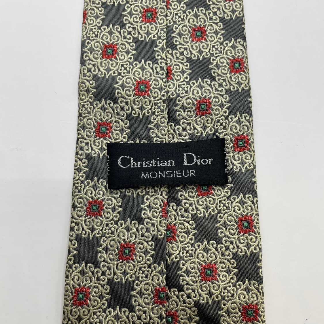 364) (Christian DIOR) 크리스찬 디올 패턴 넥타이 상품이미지5