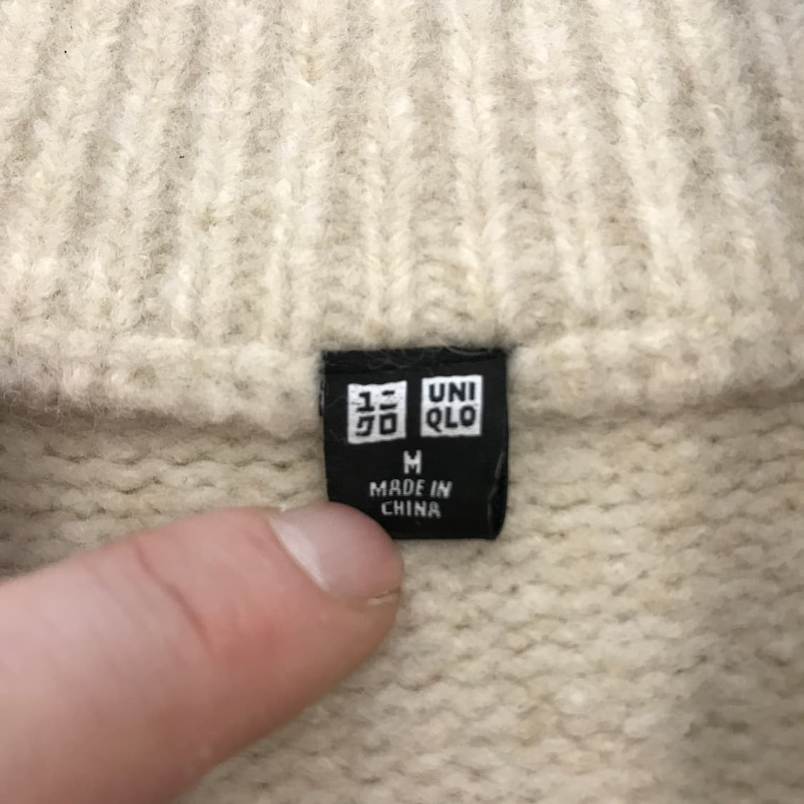 유니클로 수플레얀 하프집업 니트 [M] 상품이미지4