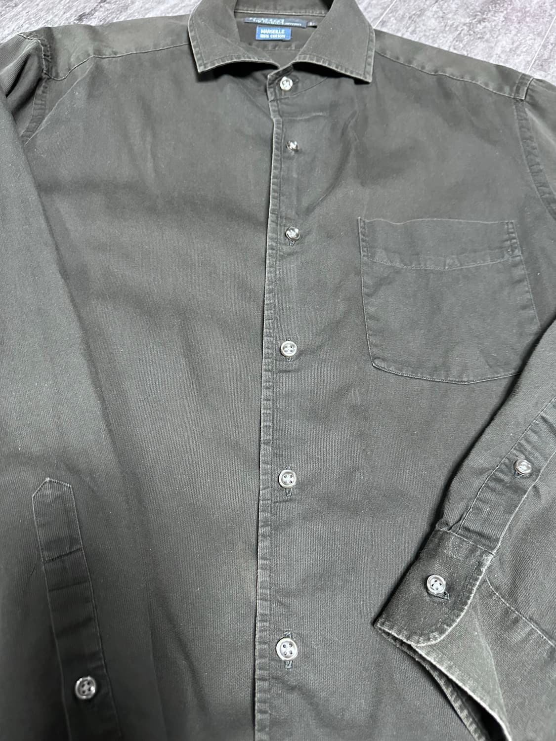 폴로 랄프로렌 남성 셔츠 L 블랙 골지 상품이미지3