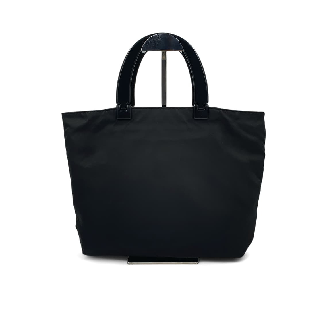 프라다 리나일론 블랙 플라스틱 핸들 토트백 상품이미지1