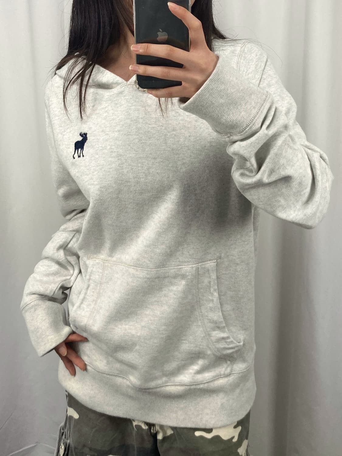 아베크롬비 그레이 후드티 상품이미지3