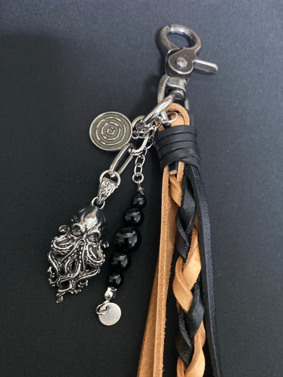 브레이드 가죽 스트랩 키링 상품이미지2