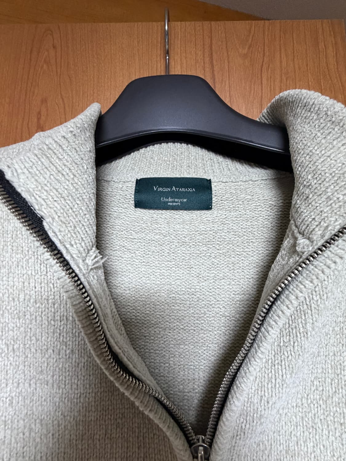 언더마이카 25SS 어쌔신 벨벳 니트 집업 상품이미지3