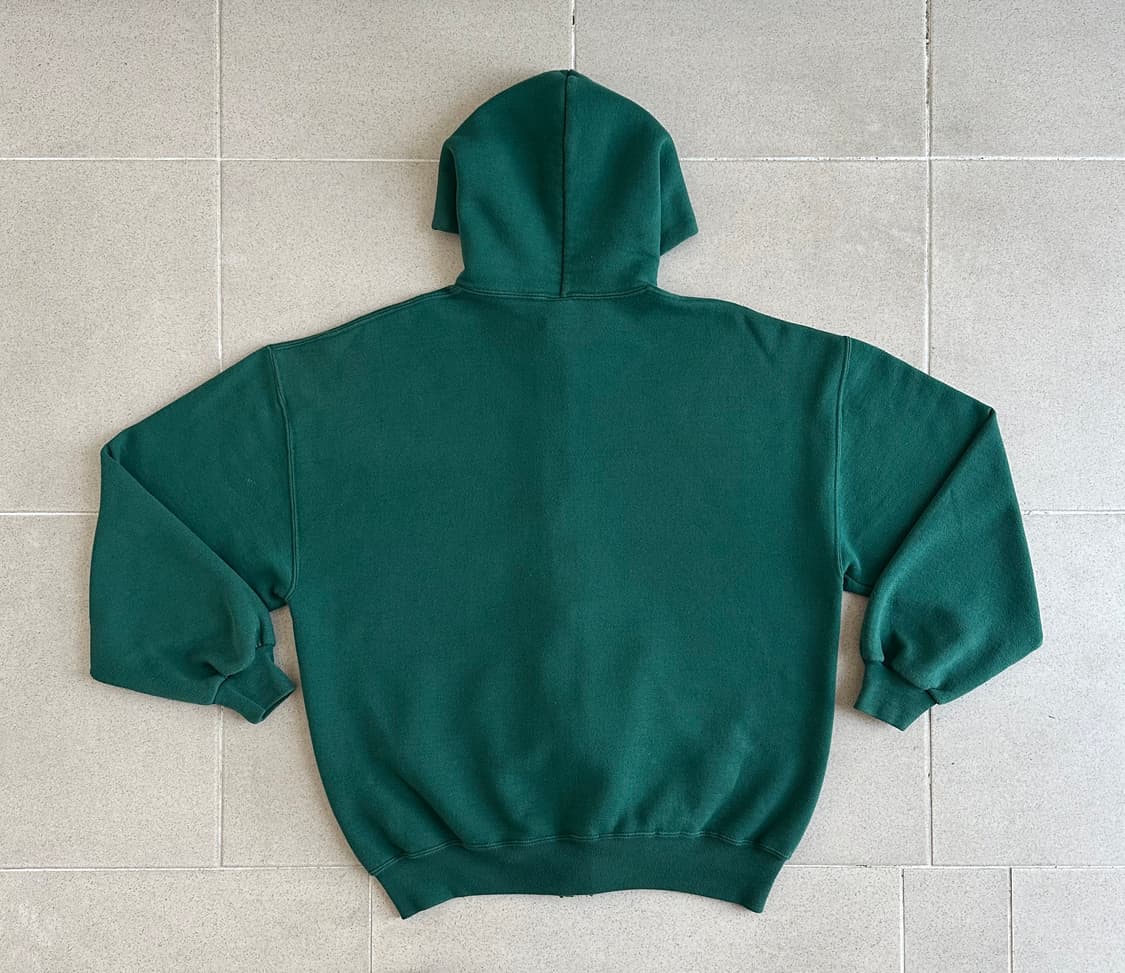 90s 빈티지 러셀 후드집업 그린 XL USA 상품이미지2