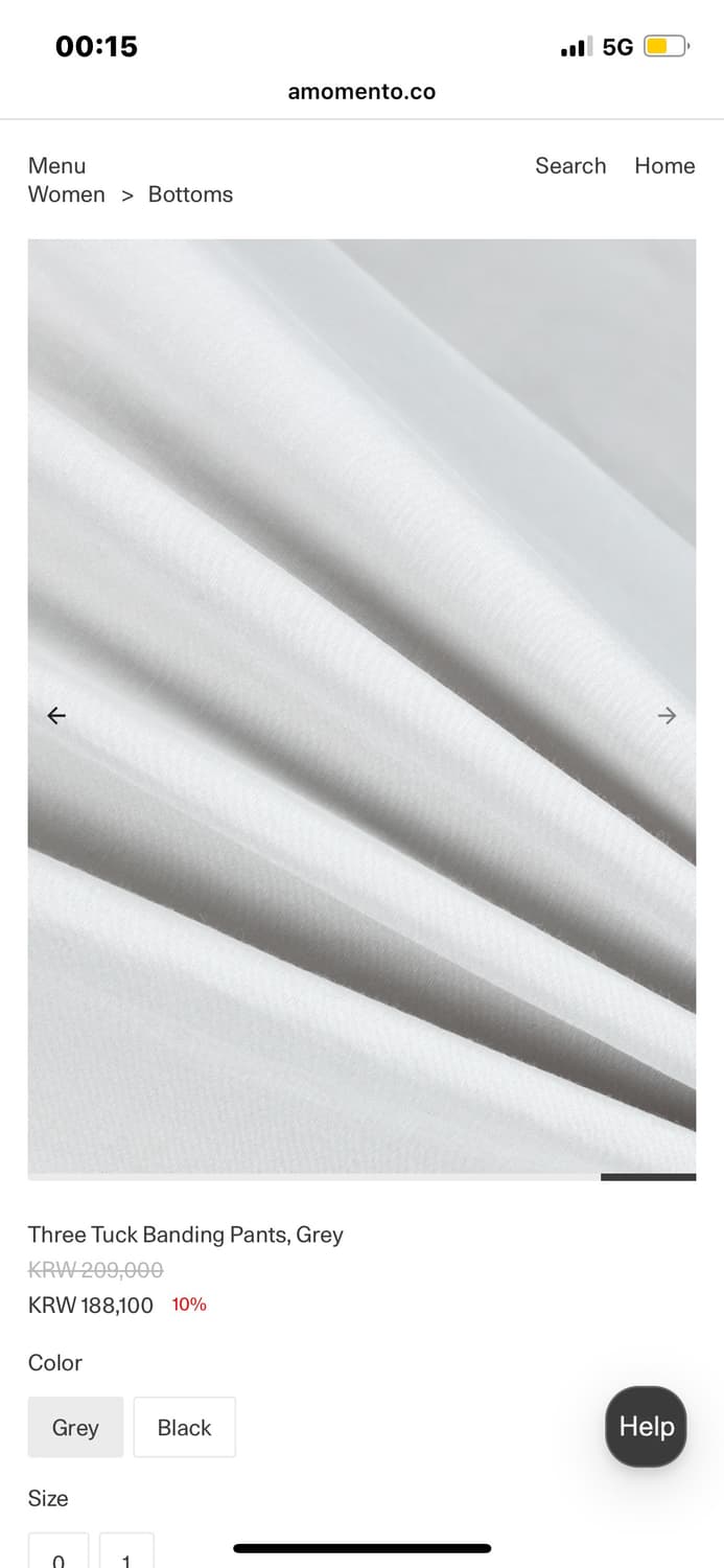 아모멘토 Three Tuck Banding Pants 슬랙스 상품이미지7