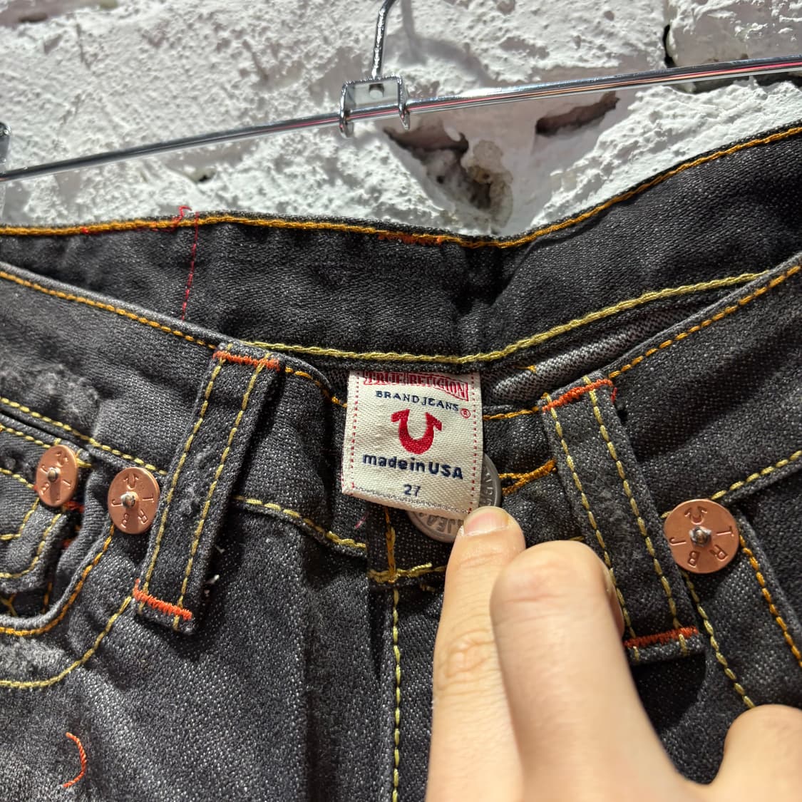 트루릴리전 made usa 부츠컷 데님팬츠 새상품 데드스탁 상품이미지4