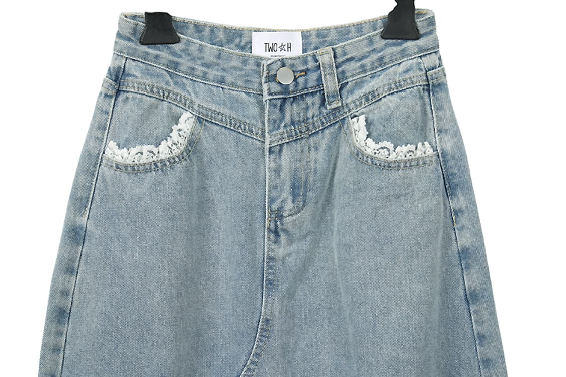 TWO H 데님프릴스커트(XS)  상품이미지4