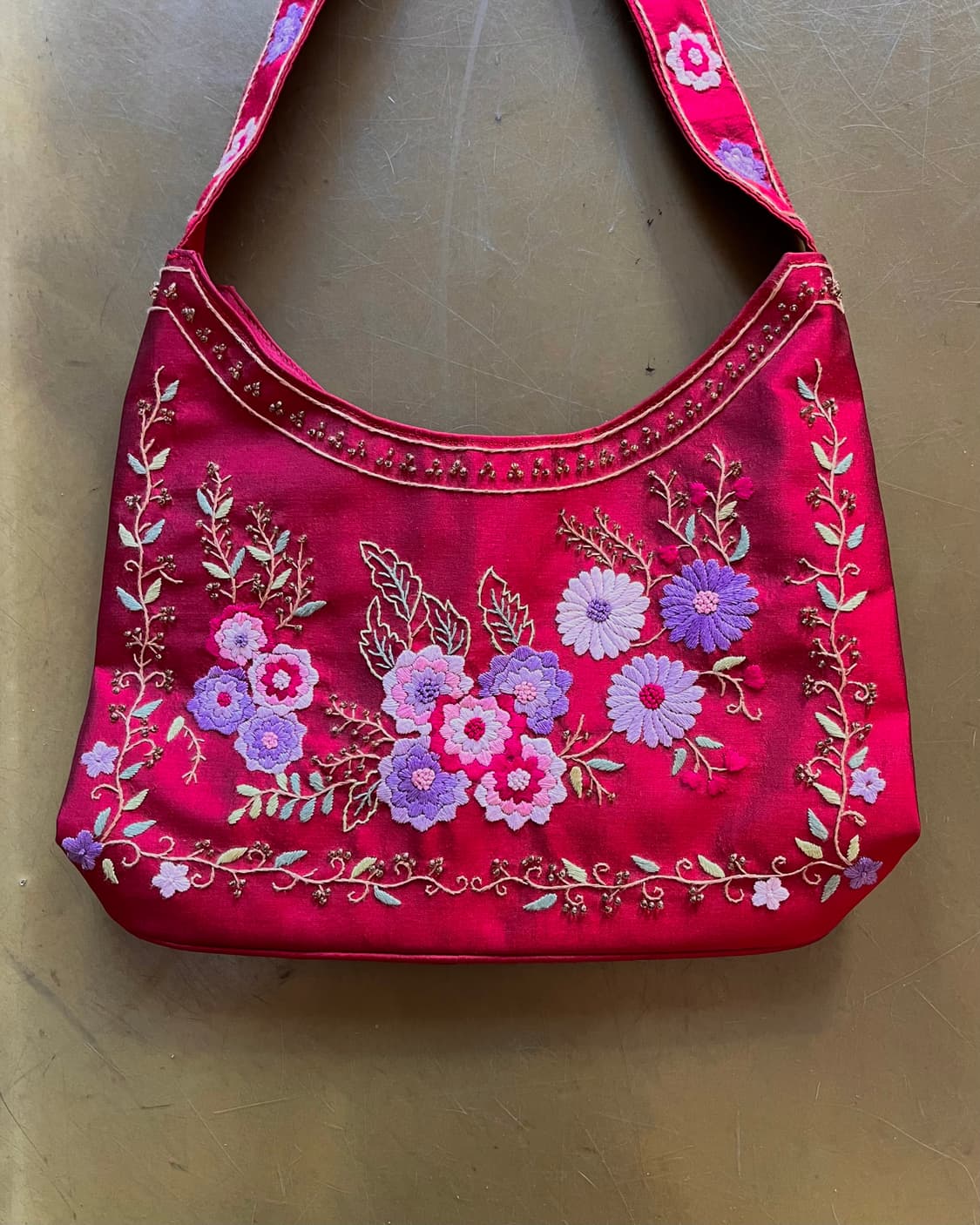 Indian Floral Embroidery Shoulder Bag 상품이미지3