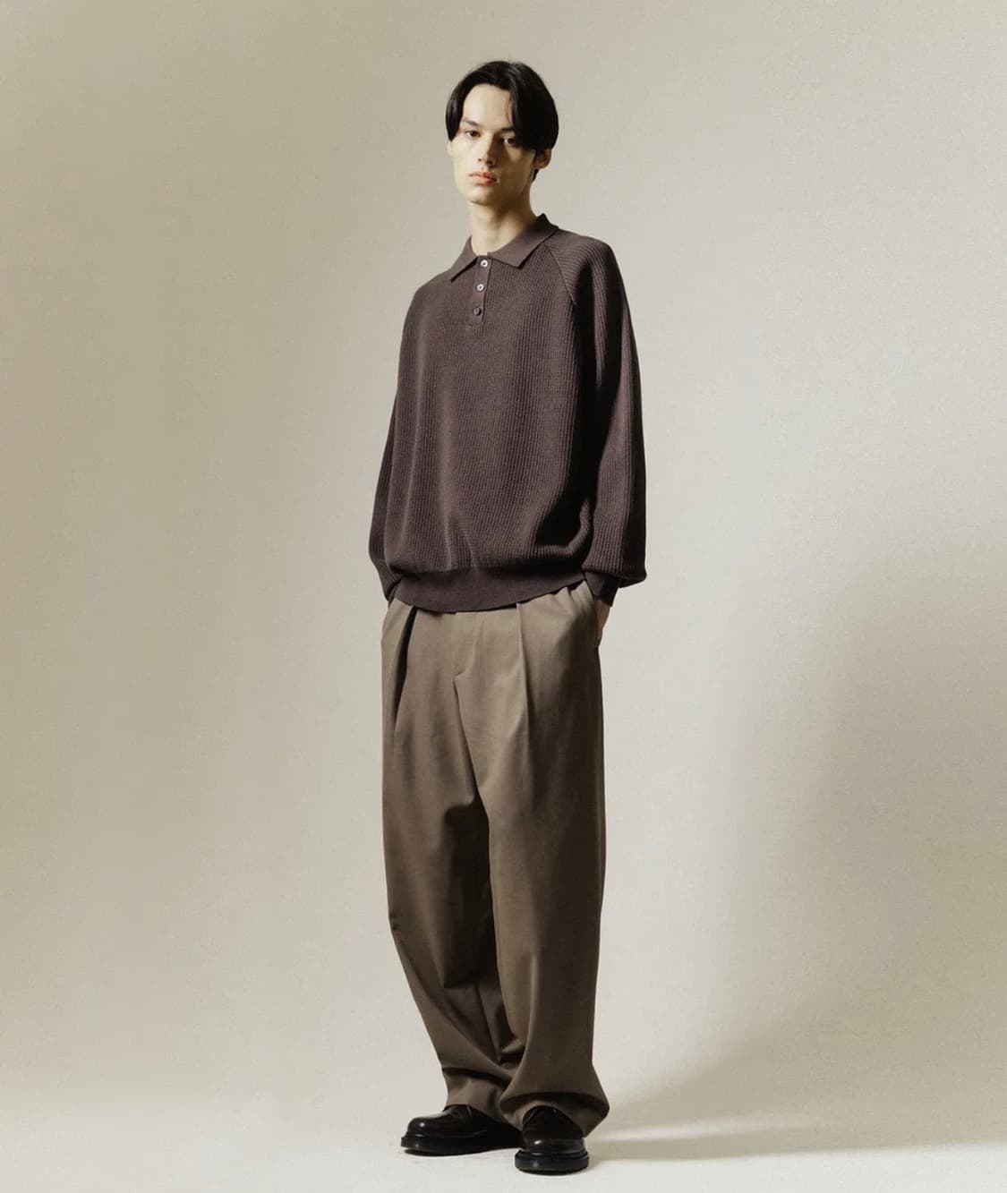 [2] 블랭크룸 blankroom 딥 플리츠 슬랙스 브라운 상품이미지1