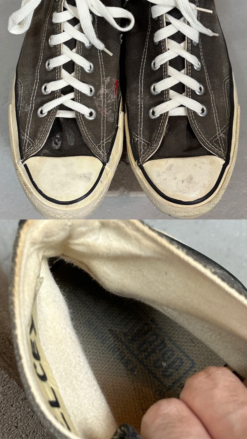 80’s OG USA 컨버스 척테일러 블랙 사이드 스티치 상품이미지7