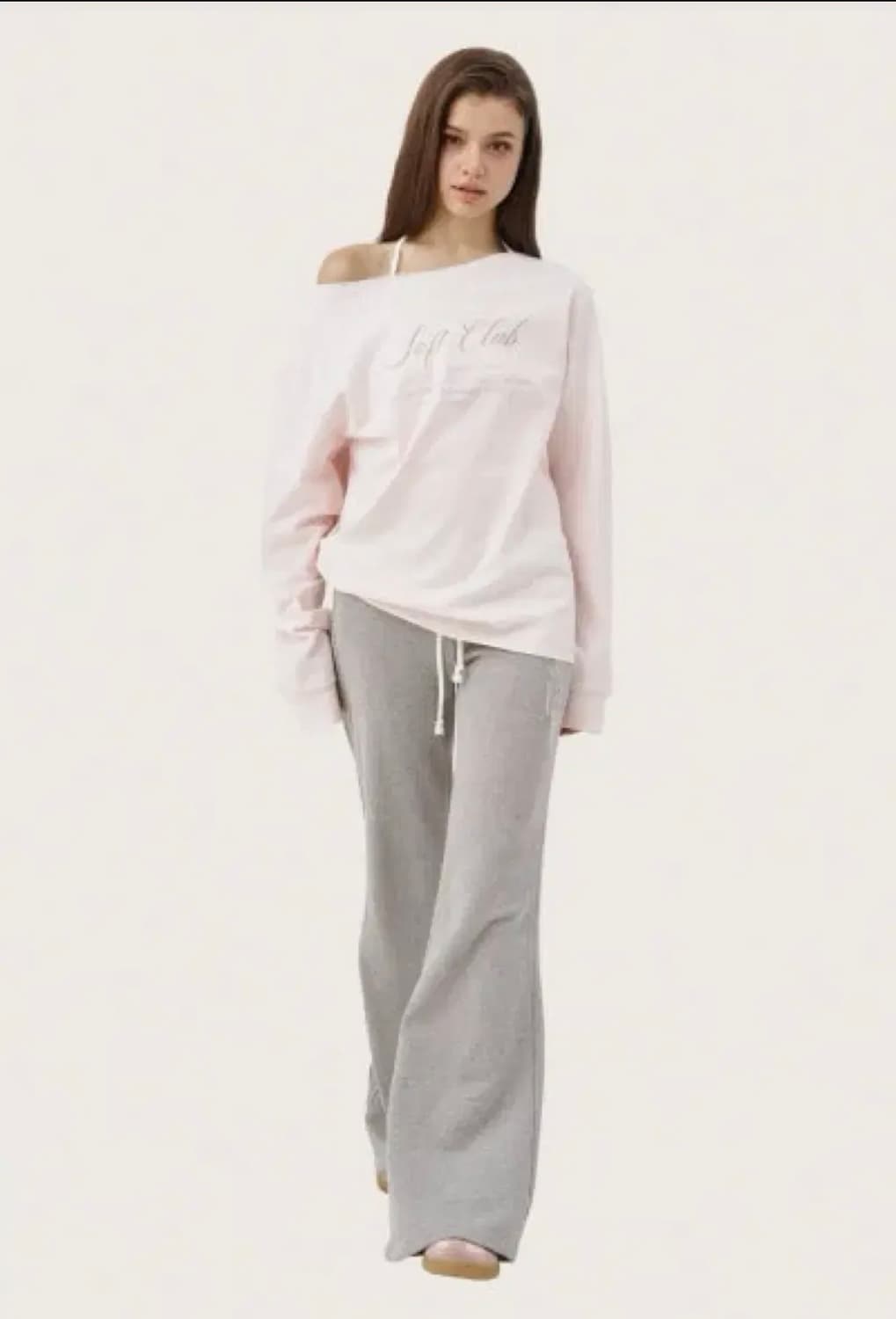 클리시어 원숄더 핑크 상품이미지3