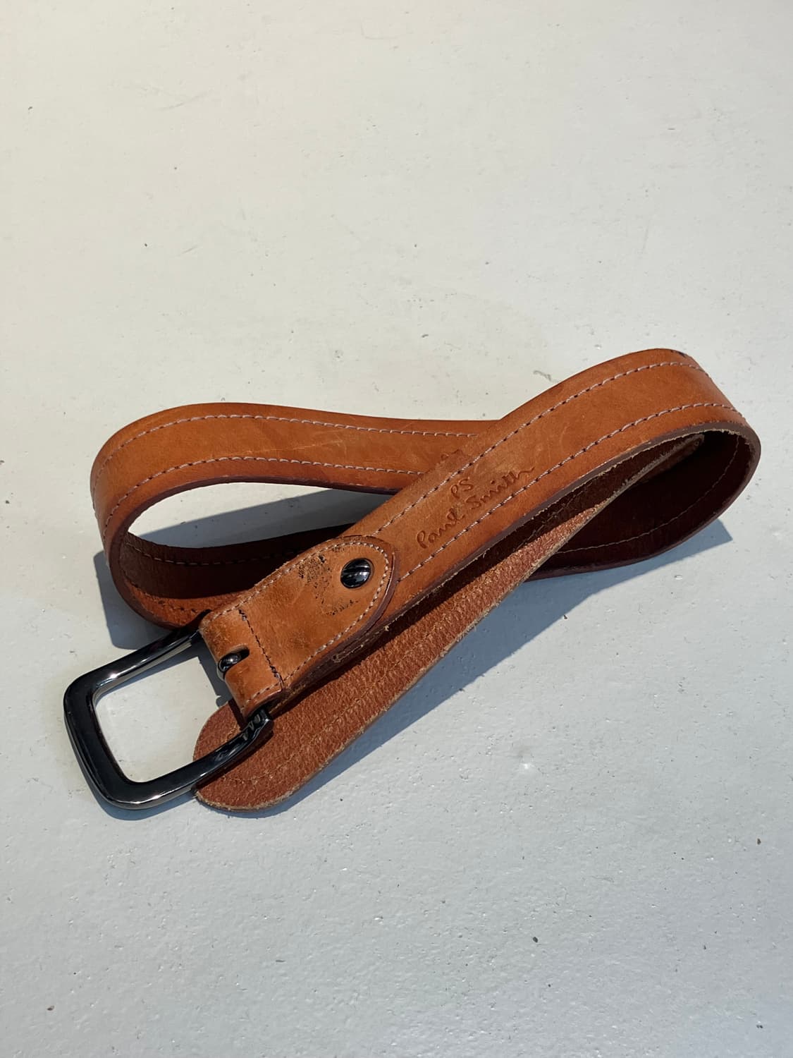 Paul Smith 미니멀 클래식 스티치 벨트 상품이미지1