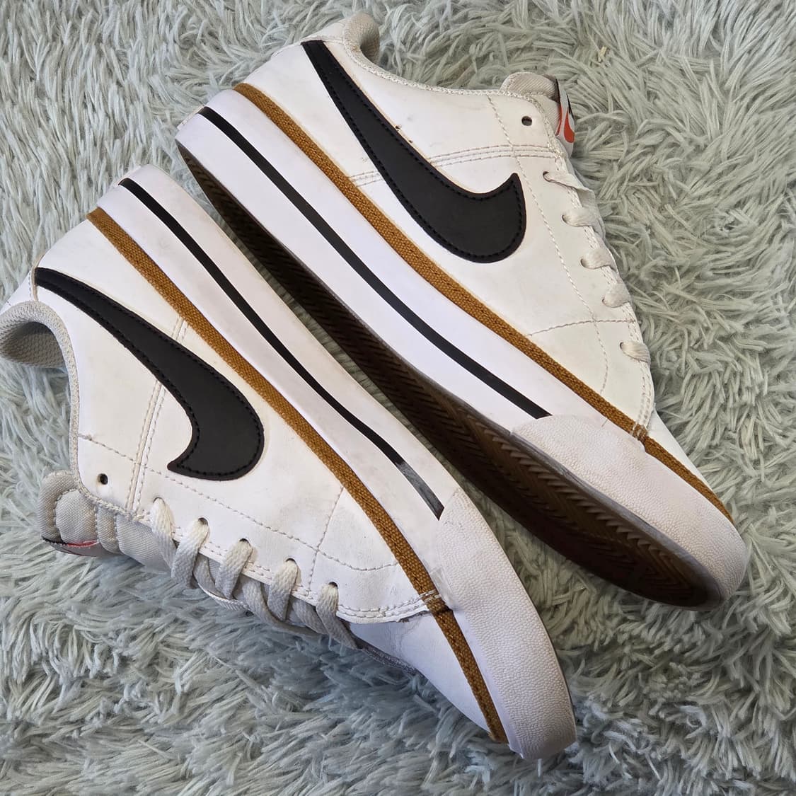 6a-9:나이키 코트 레거시 GS 화이트 블랙 23.5cm 상품이미지7