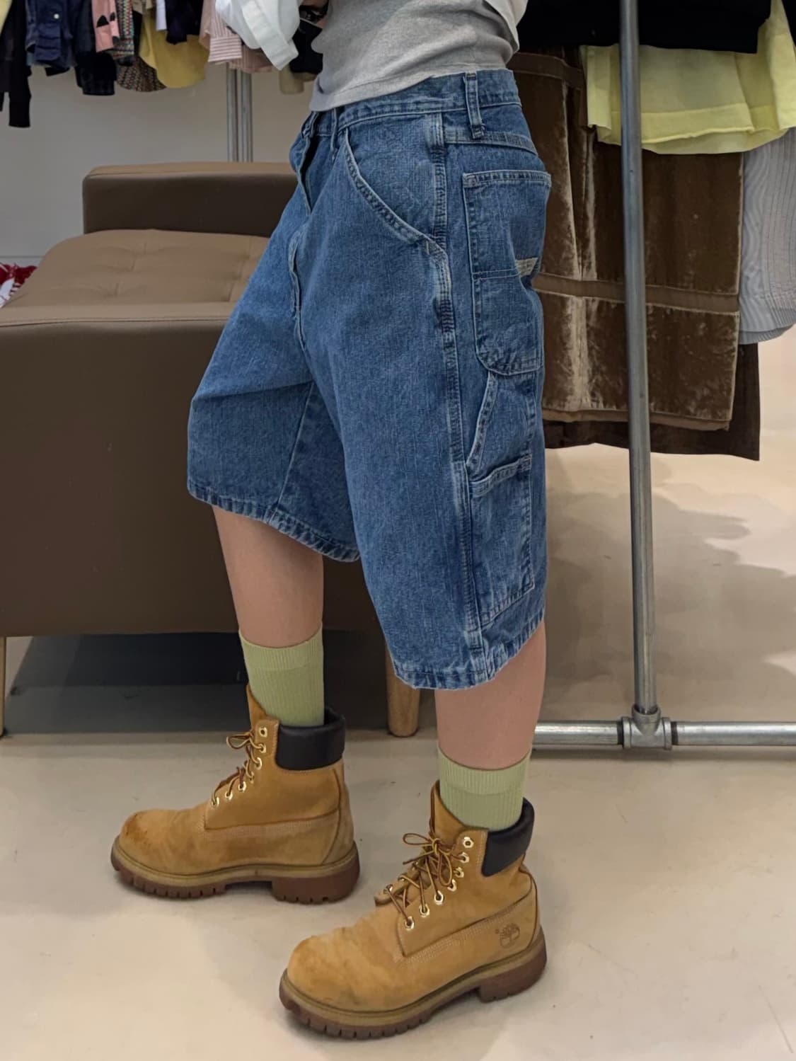 랭글러 카펜터 데님 하프 팬츠 상품이미지8