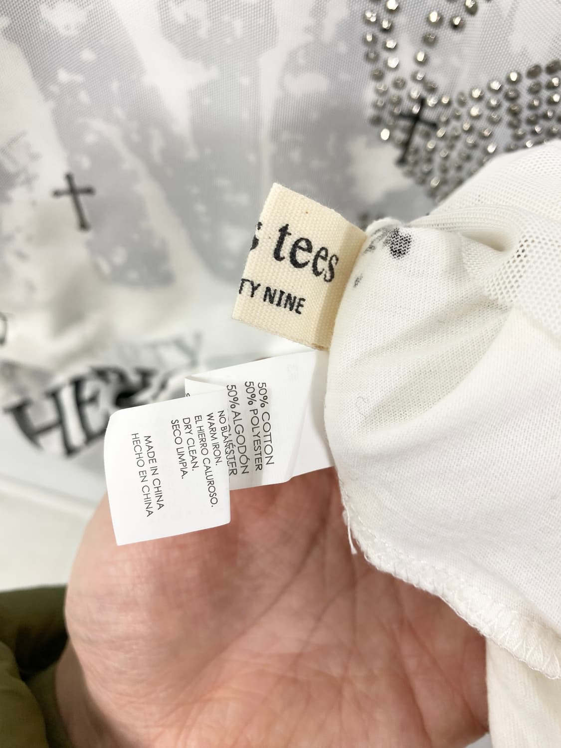 [GIRLS TEES] 스컬 큐빅 고딕 레터링 롱슬리브 상품이미지10