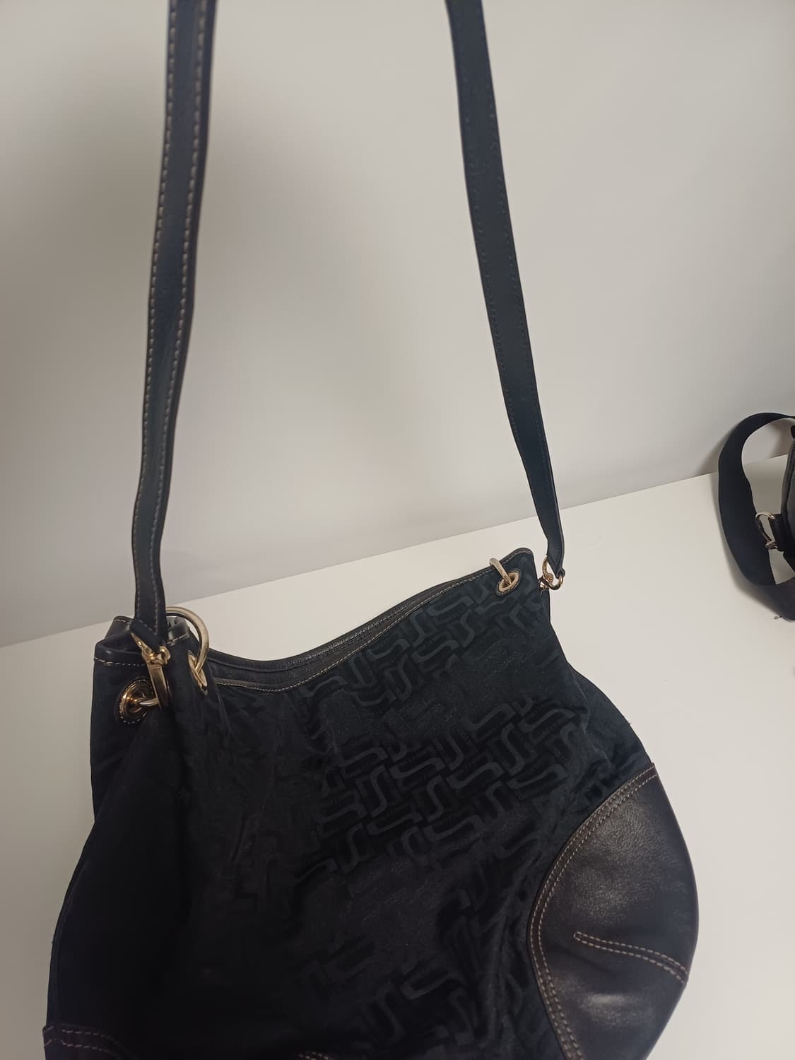 DAKS 닥스 클래식 DD로고 자카드 호보백 (DC2H 0F953)  상품이미지5