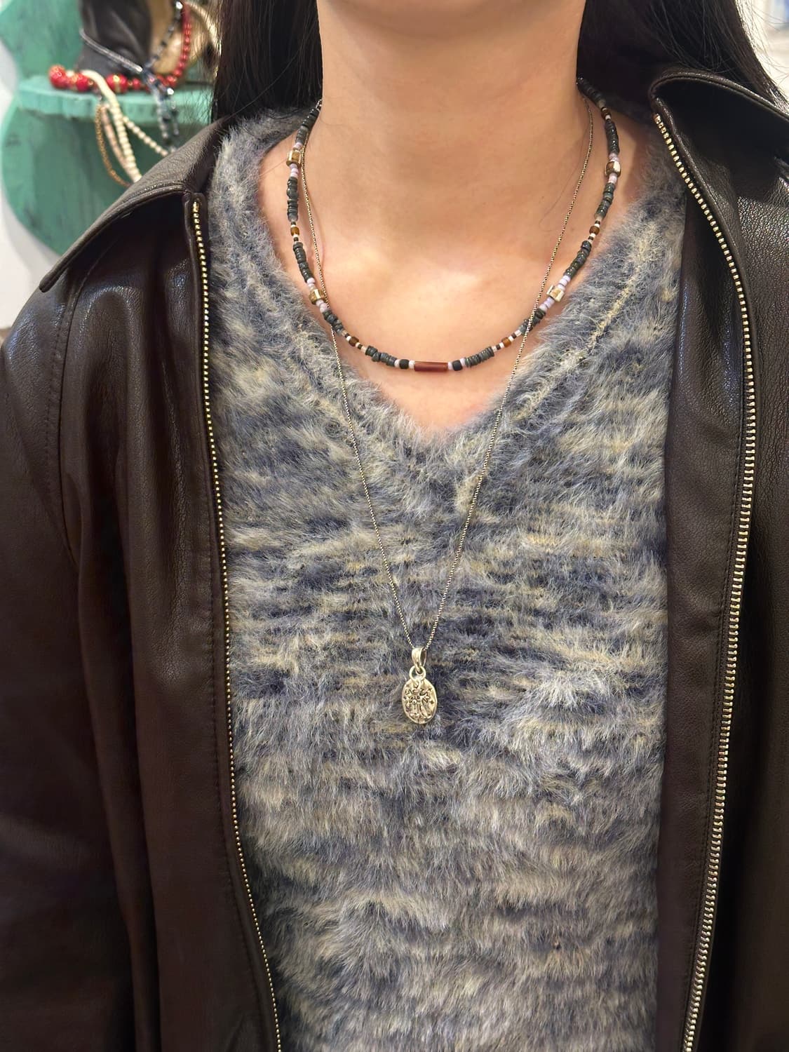 Musta Autumn Rhythm 925Silver Necklace 상품이미지1