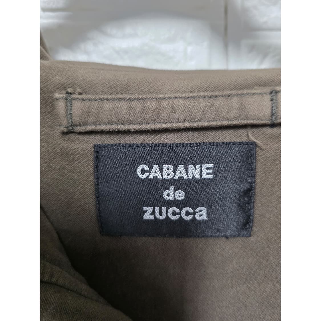 택포) CABANE de ZUCCA 카반드주카 후드 자켓 카키브라운 상품이미지2