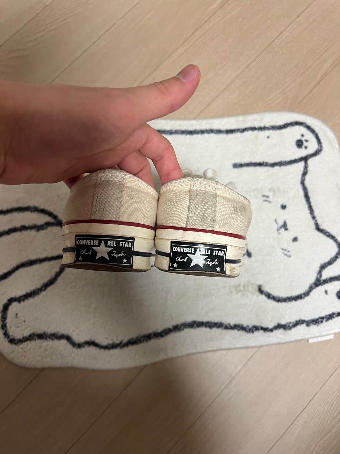 컨버스 척테일러 아이보리 로우 225 상품이미지4