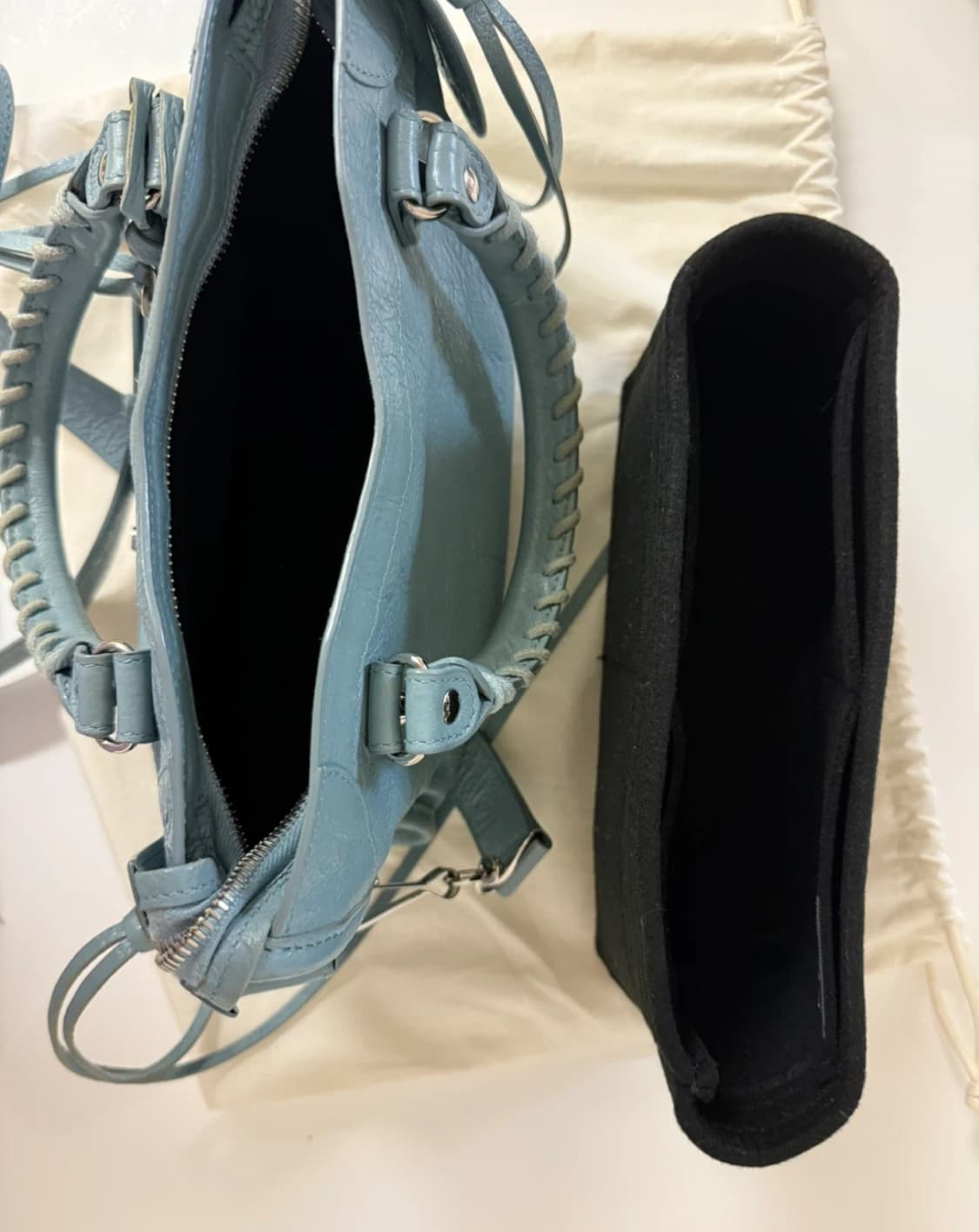 발렌시아가 모터백 시티백 미니 스카이블루 상품이미지3