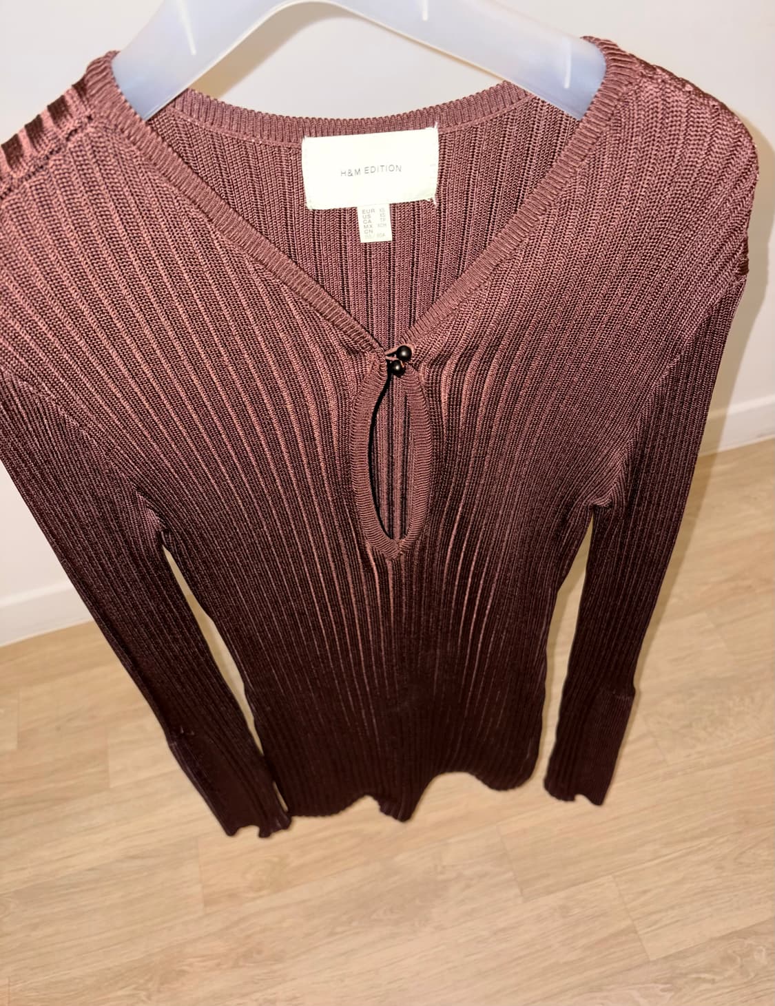 H&M EDITION 리브드 니트 브라운 상품이미지6