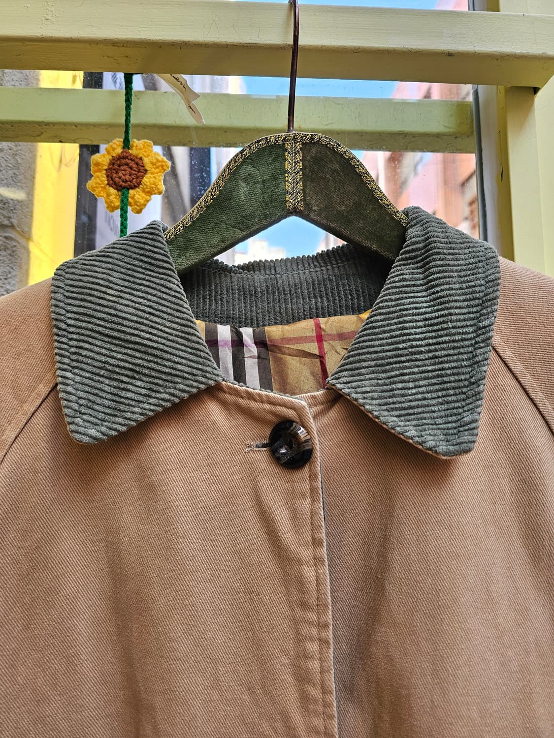 베이지 코듀로이 누빔 워크자켓 상품이미지3