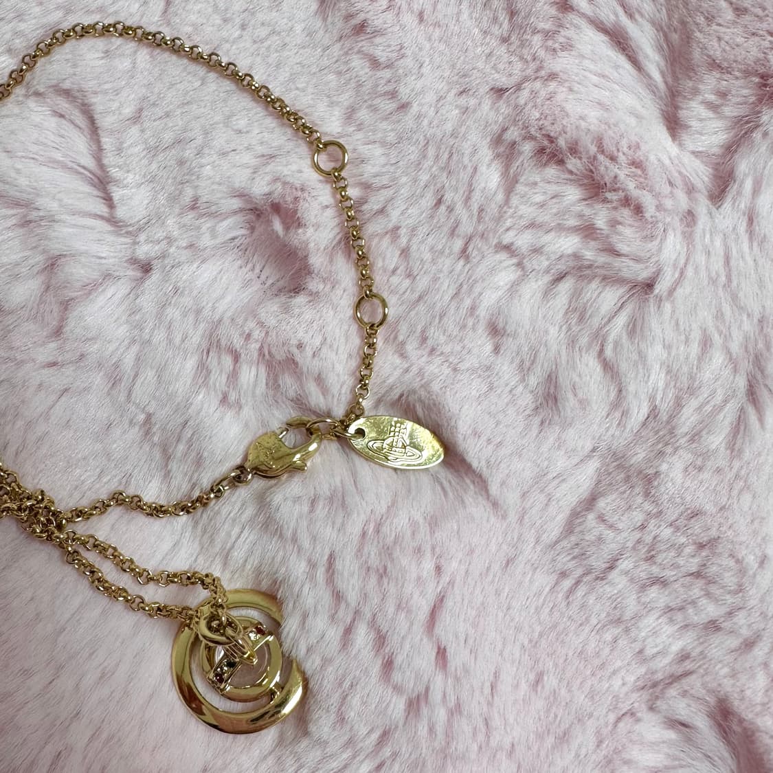 비비안웨스트우드 뉴쁘띠 orb 목걸이 골드 상품이미지6