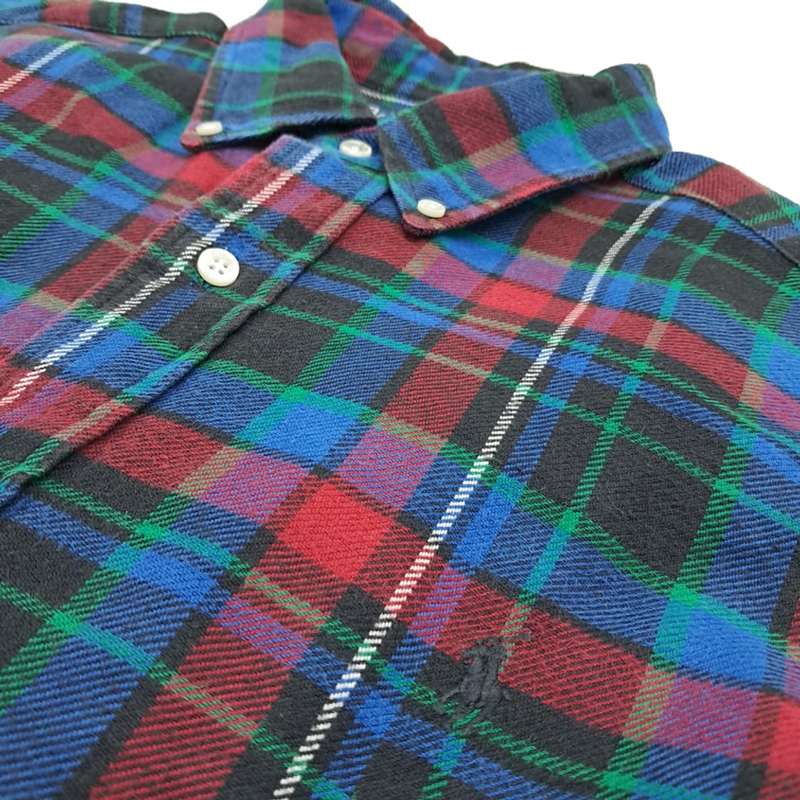 CN803 L 폴로 랄프로렌 플란넬 모던 타탄체크 긴팔 셔츠 남방 상품이미지5