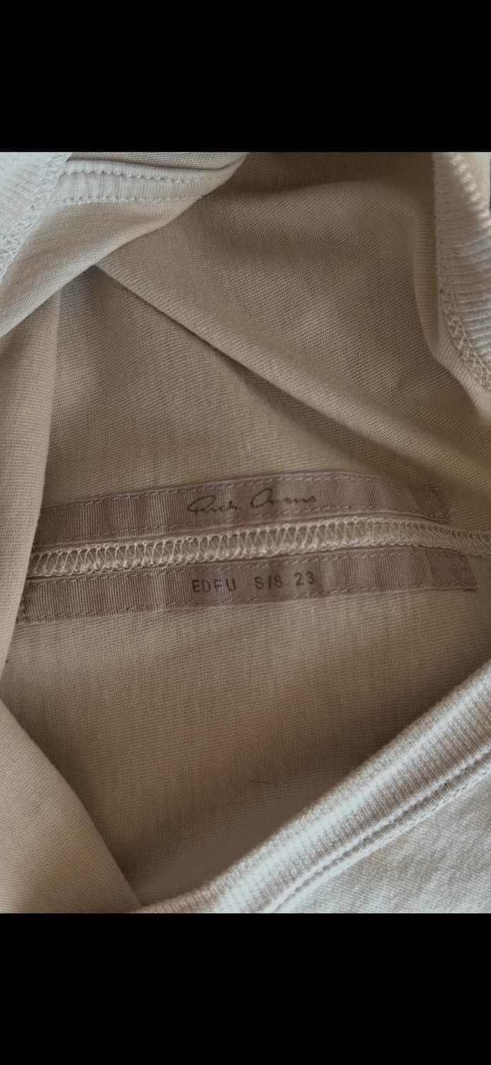 릭오웬스 EDFU S/S 23 베이지 반팔 상품이미지3