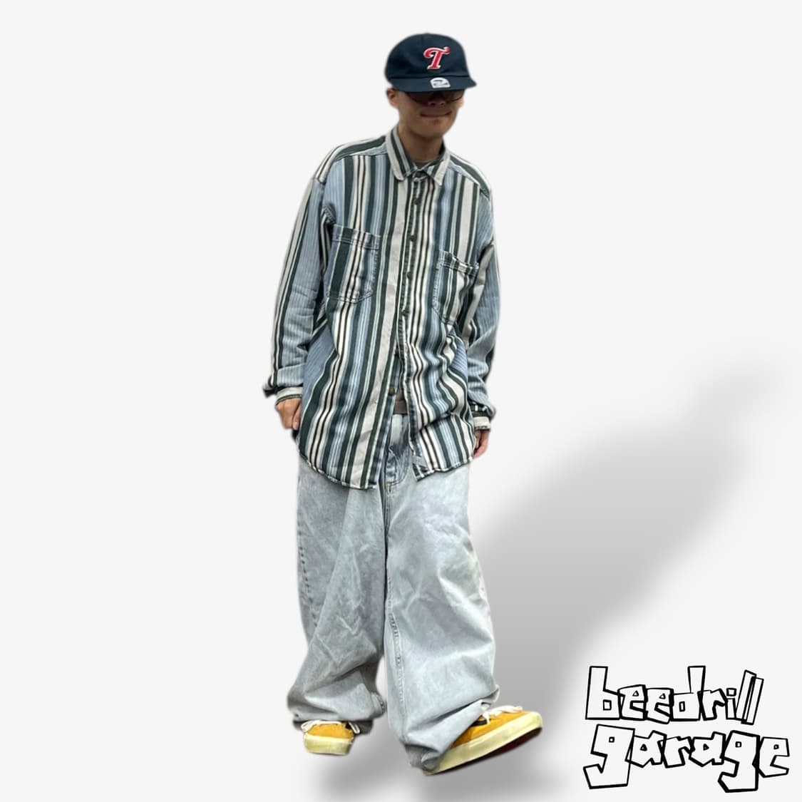 90s 리바이스 스트라이프 데님셔츠 상품이미지1