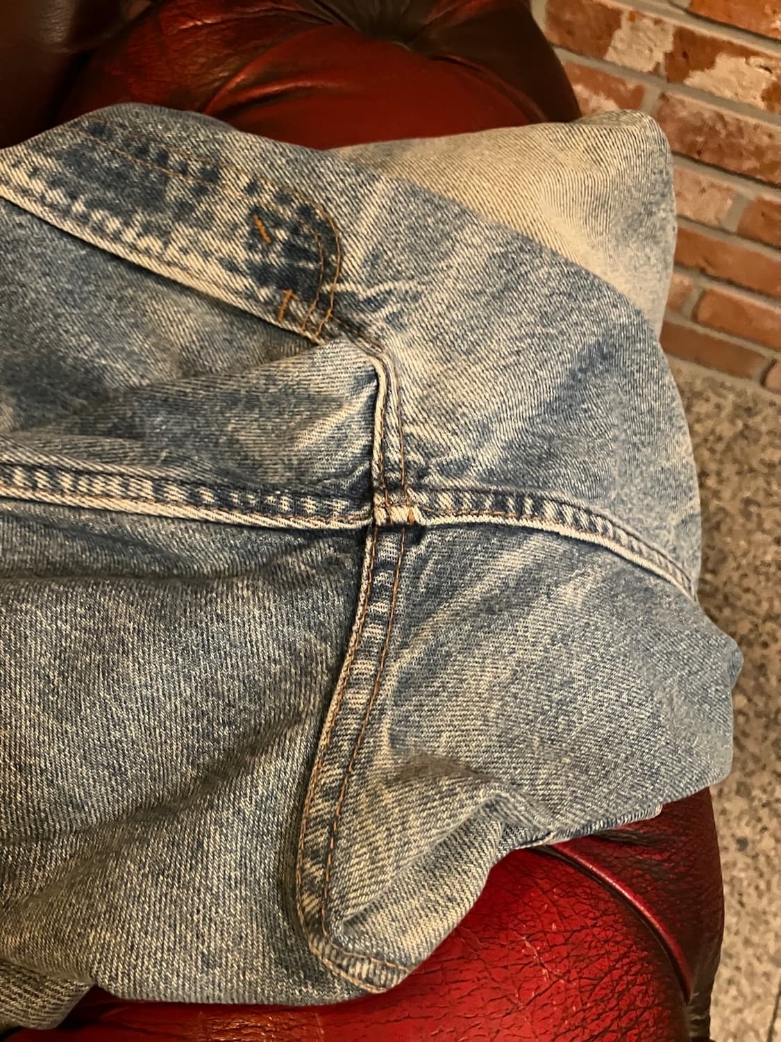 90s USA 빈티지 리바이스 517 오렌지탭 부츠컷 데님 팬츠 상품이미지8