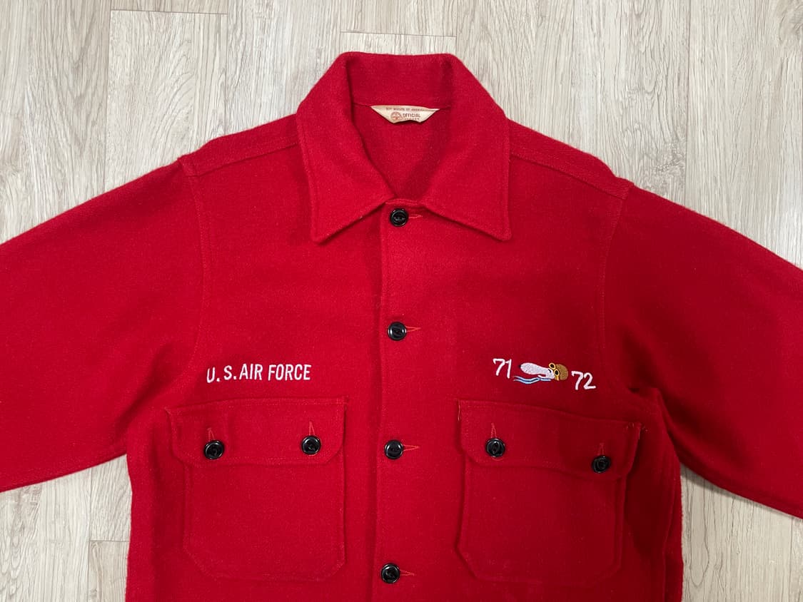 95) 미군 베트남전 스누피 수비니어 울 셔츠자켓(RRL&LVC&폴로) 상품이미지1