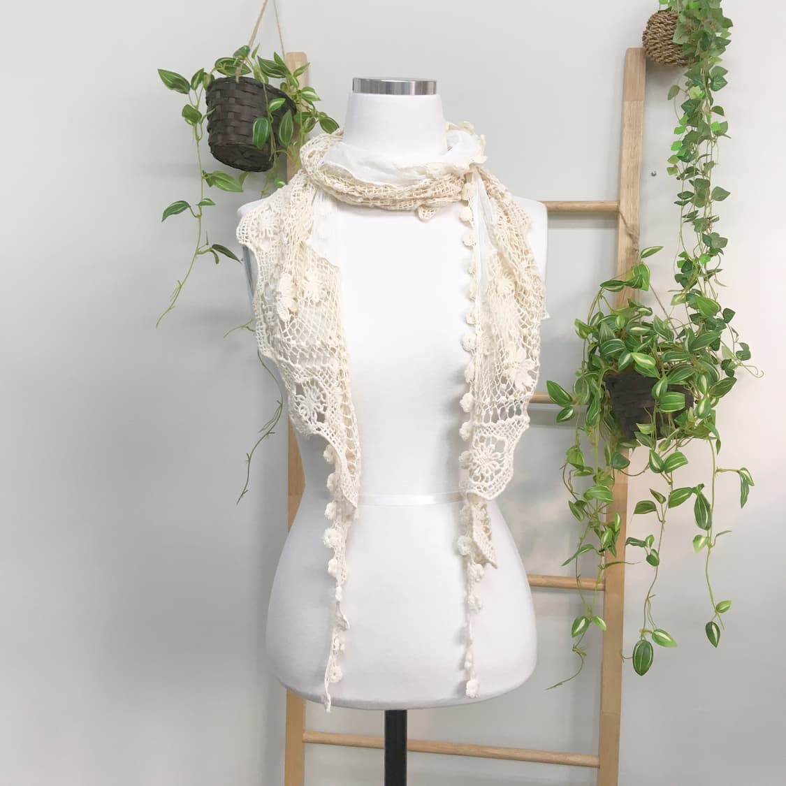 JPN/ 모리걸스카프 모리룩스카프 레이스스카프 크로셰스카프 오리엔탈 상품이미지2