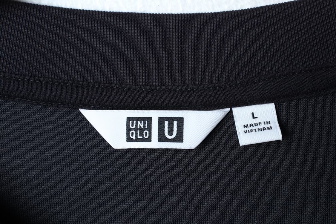 (L-XL) 유니클로 반팔 티셔츠 U라인 무지 블랙-H31928 상품이미지5