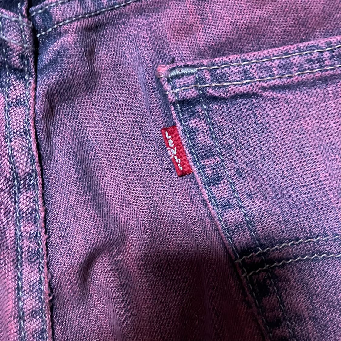 Japanese 데님 리메이크 90s 퍼플레드 셋업 levi‘s 상품이미지10